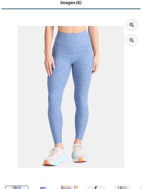 Athletic Works Heathered Light Blue High-Rise Leggings
